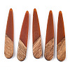 Resin & Walnut Wood Pendants X-RESI-S358-40Q-1