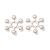 Snowflake Alloy Spacer Beads LS-TIBEB-0581-S-RS-1