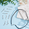 24Pcs Brass Clip Ends With Lobster Claw Clasps KK-CL0001-04-4