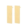 Brass Stud Earrings EJEW-G471-27B-G-4