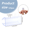 120Pcs Rectangle PVC Price Tag Sign Label Holder FIND-DC0008-51-2