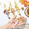 Silicone Pendant Decorations HJEW-YW00451-03-4