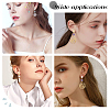 60Pcs 6 Style 201 Stainless Steel Stud Earring Findings EJEW-BBC0001-03-5