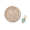 Natural Mixed Gemstone Heart Charms X-PALLOY-JF04905-01-2