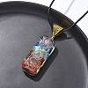 2Pcs 2 Styles Chakra Jewelry NJEW-SZ0001-05-2