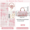 DIY Imitation Leather Sew on Women's Marble Pattern Handbag Making Kits DIY-WH0320-18A-2