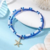 Ocean Alloy Charm Bracelets BJEW-MZ00338-01-2