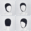 Chloroprene Rubber with Nylon Head Covering AJEW-WH0609-823-3