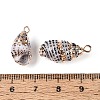 Electroplated Natural Shell Pendants BSHE-T015-04-3