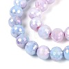 Anti-Tarnish Electroplate Glass Beads Strands GLAA-N056-6mm-06-4