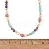 Gemstone & Natural Cultured Freshwater Pearl Beads Necklaces for Women NJEW-JN06518-02-4
