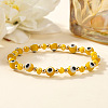Glass Evil Eye Beaded Stretch Bracelets for Women Men VP6778-6-2