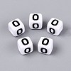 Opaque Acrylic Beads SACR-N020-04A-O-1