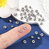 SHEGRACE Brass Micro Pave Clear Cubic Zirconia Spacer Beads XGRQ1U564-307P-5
