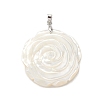 Natural White Shell Pendants BSHE-E029-03P-01-2