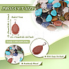 50Pcs Natural & Synthetic Mixed Gemstone Pendants G-TA0001-47-10