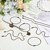 100Pcs Iron Ball Chains with Connectors IFIN-SP0001-67AB-4