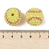 Sport Theme Opaque Acrylic Resin Beads MACR-U010-01E-2