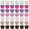 70Pcs 7 Colors Alloy Crown European Beads FIND-SP0005-86-1