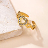 304 Stainless Steel Cuff Open Rings WG74A9B-01-1
