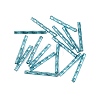 Baking Paint Glass Twist Bugle Beads GLAA-WH0039-11J-1