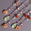 Tree of Life Natural Red Jasper Chips Suncatchers HJEW-F027-16-4