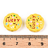 Spray Painted Alloy Beads FIND-N005-61-3