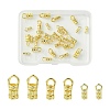 30Pcs 3 Styles Brass Cord End FIND-CJ0004-61-1