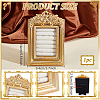 Photo Frame Resin Ring Display Stands ODIS-WH0086-204-2