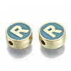 Alloy Enamel Beads X-ENAM-S122-028R-NR-2