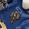 1Pc Teardrop Retro Alloy Rhinestone Brooches for Women JEWB-SP0001-17A-4