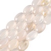 Natural White Agate Beads Strands G-M206-34-4