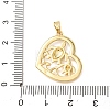 Mother's Day Brass Enamel Pendants KK-CBA5C1E-02G-3