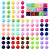 300Pcs 15 Colors Opaque Acrylic Beads SACR-TA0001-13-10