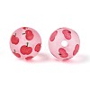 Transparent Frosted Acrylic Beads FACR-T008-03B-2