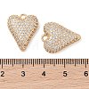 Brass Micro Pave Clear Cubic Zirconia Pendants KK-S388-01G-03-3