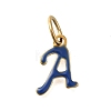 26Pcs Ion Plating(IP) 304 Stainless Steel Enamel Alphabet Charms STAS-F308-02G-2