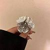 Zinc Alloy Rhinestone Cuff Open Rings for Women MI0617-6-1