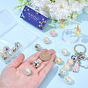 20Pcs UV Plating Acrylic Printed Beads TACR-SC0001-46B-3