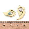 2Pcs 2 Styles 304 Stainless Steel & Synthetic Turquoise Pendants STAS-T074-15G-3