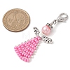 Angel Glass Seed Beads Pendants Decrotions HJEW-MZ00112-01-3