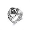 Punk Style 316L Stainless Steel Finger Rings for Men FS-WG96F45-02-3