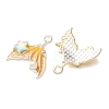 Alloy & Crystal Rhinestone & Enamel Pendants RB-CBAC8D9-02S-02-2