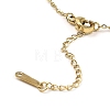 Tiger Head Light Gold Brass Micro Pave Cubic Zirconia Pendant Necklaces NJEW-E105-18KCG-01-3