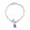 Lampwork Charm Bracelets BJEW-JB06191-3