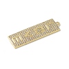 Brass Micro Pave Cubic Zirconia Pendants KK-P290-54G-2