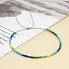 Adjustable Plastic Beaded Slider Bracelets YS6543-1-1