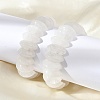 Bicone Natural Quartz Crystal Beads Stretch Bracelets for Women Men BJEW-C097-05J-3