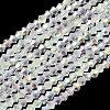 AB Color Plated Transparent Glass Beads Strands GLAA-G127-01I-1