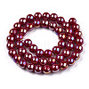 Electroplate Opaque Glass Beads Strands GLAA-T032-P8mm-AB05-3